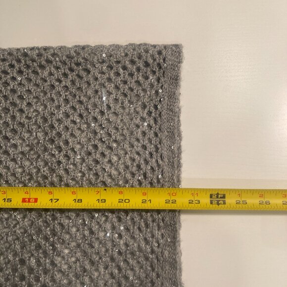 Grey Sparkly Mesh Tube Scarf - Picture 6 of 6